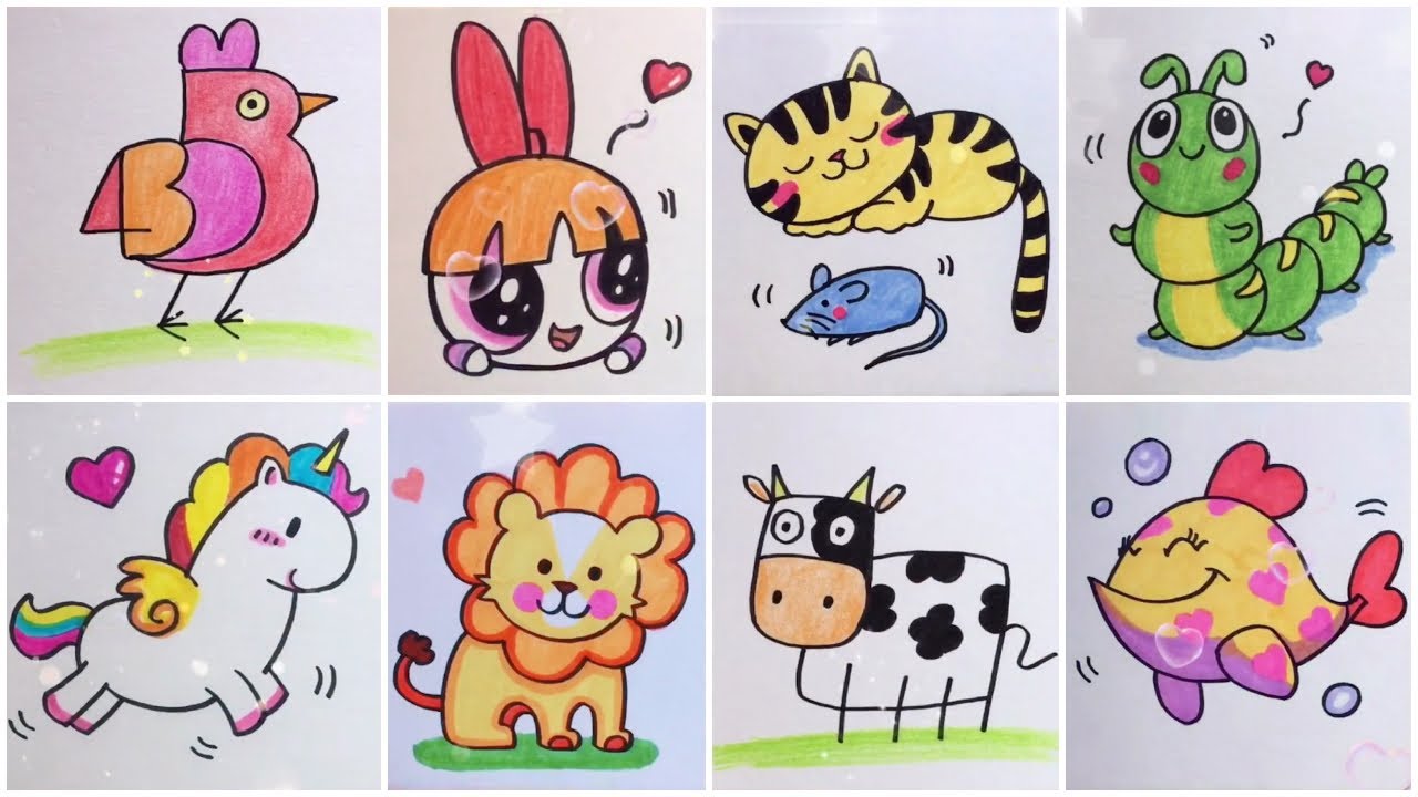 10 Animal Drawing Tutorials for Kids and Beginners