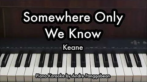 Somewhere Only We Know - Keane | Piano Karaoke by Andre Panggabean
