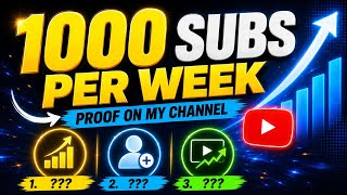 3 Tricks That Got Me 1 000 Subscribers in One Week