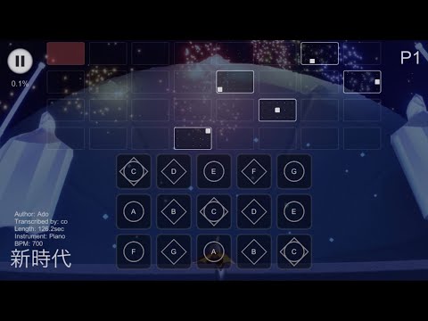 【sky楽譜】新時代 Ado 簡単一本指演奏