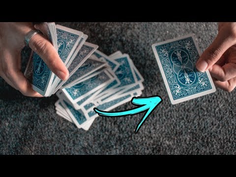 LEARN To Catch Spectator's Card MID AIR From DRIBBLE - Card Trick TUTORIAL