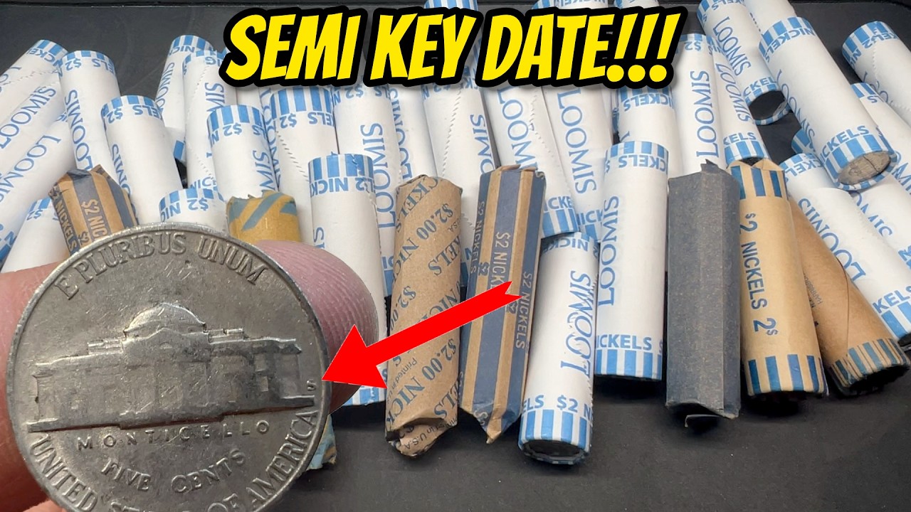 SEMI-KEY FOUND!  $100 Nickel Coin Roll Hunt!