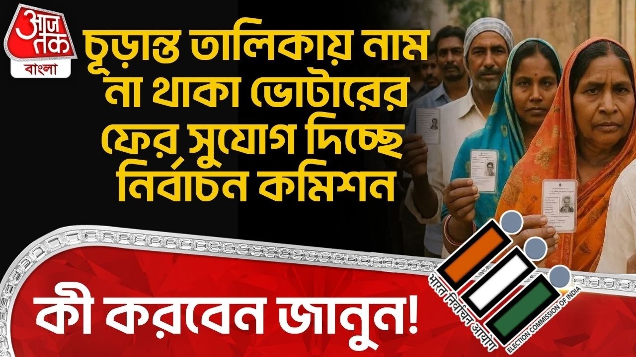 চূড়ান্ত তালিকায় নাম না থাকা Voterর ফের সুযোগ দিচ্ছে Election Commission, কী করবেন জানুন! SIR News