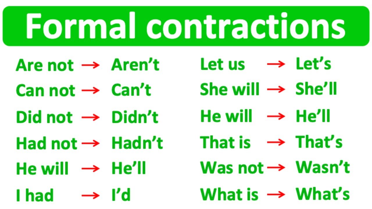 Formal contractions. Formal contractions in English. Contractions в английском с примерами. Grammatical contractions in English. Write the sentences with contractions