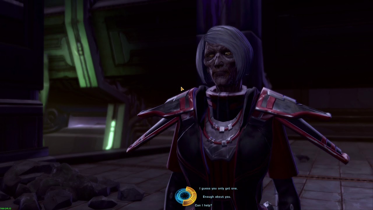 SWTOR Sorc Fight With Master, Darth Zash.