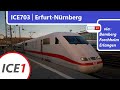 Führerstandsmitfahrt Erfurt-Nürnberg *ICE703* (ICE1 II BR401)