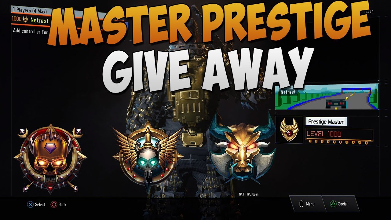 Black Ops 3 Master Prestige Account Giveaway! 