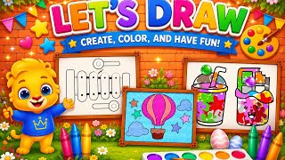 Easy Drawing & Coloring for Kids | Fun Art Game Videos 🎨#KidsArt screenshot 5