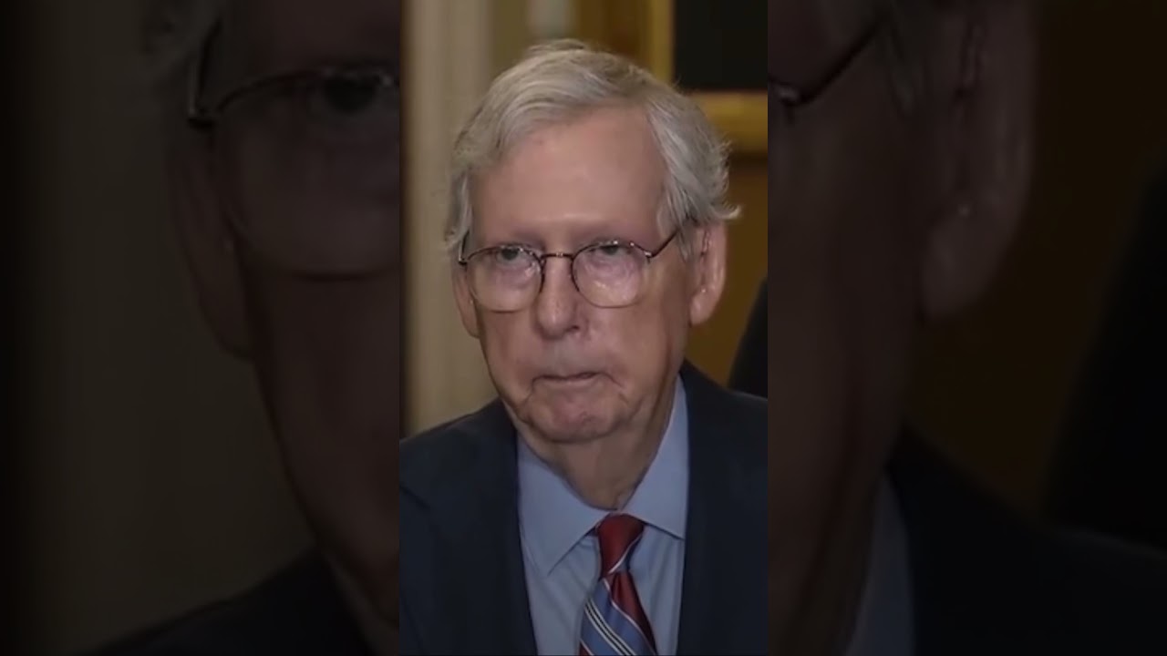 Mitch McConnell escorted away from cameras after freezing during ...