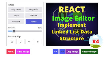 Build an image editor in react | implementing linked list data structure design application #4