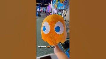 HUGE PAC MAN GHOST WIN AT ROUND1 CLAW MACHINE!