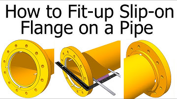 How to fit up Slip on Flange on a pipe. Different methods