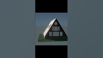A-frame cabin 3D model. Modeled in Blender. #aframecabin #housedesign  #viral #shortvideo #shorts