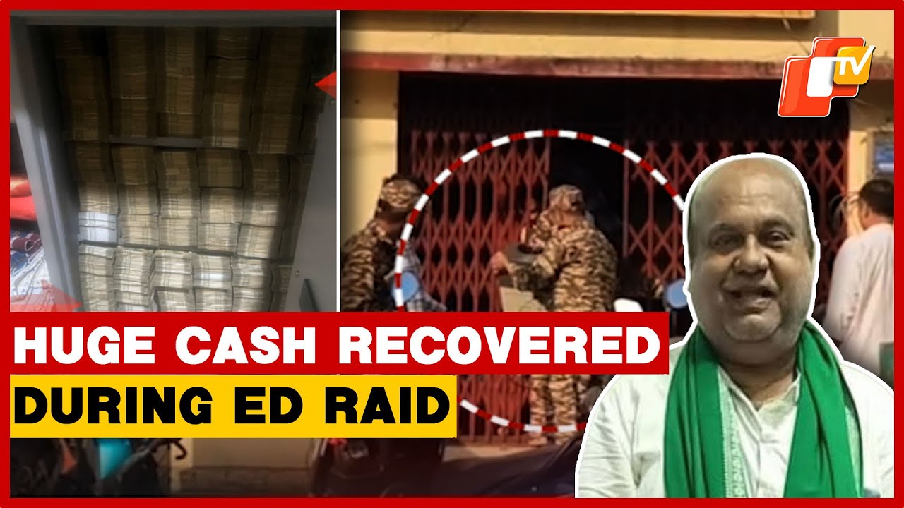 Stacks Of Cash Recovered During ED Raid At Ganjam BJD Leader’s Residence