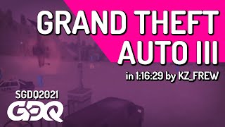 Grand Theft Auto III by KZ_FREW in 1:16:29  Summer Games Done Quick 2021 Online