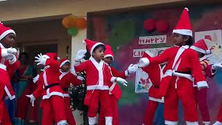 Christmas dance performance in school jingle bell song