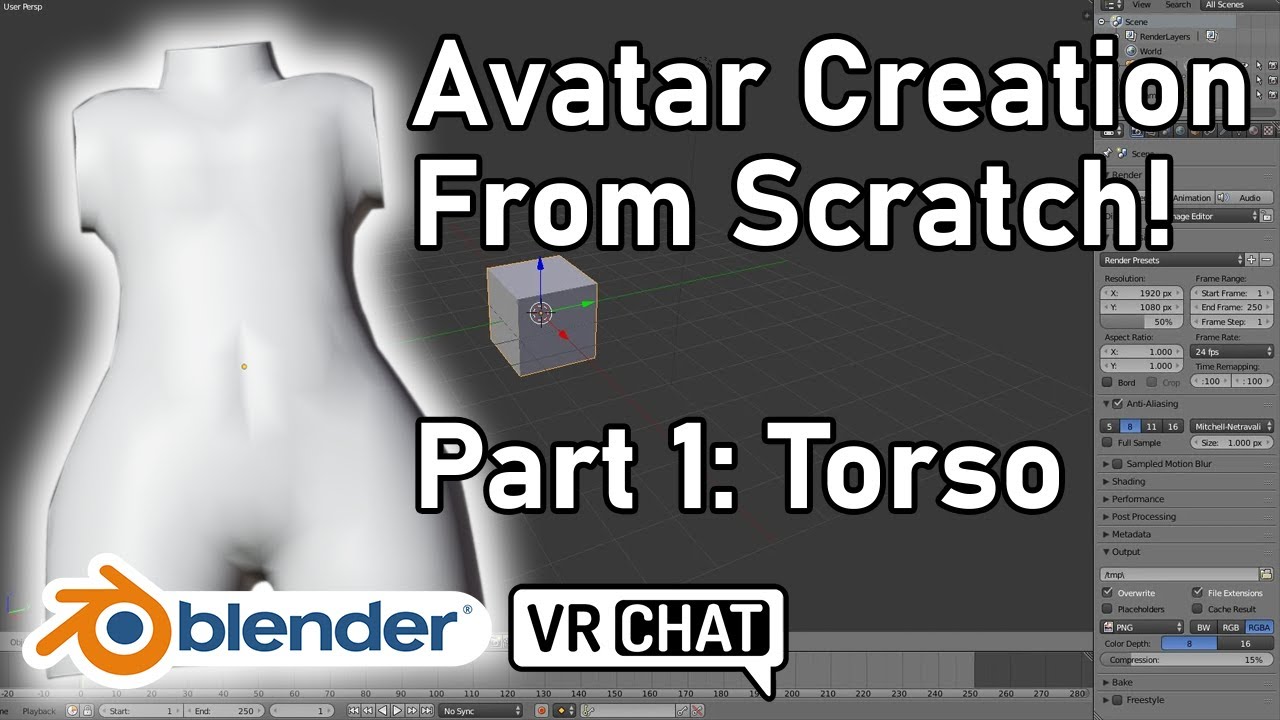 Creating A Vr Chat Avatar From Scratch Part 1 Youtube