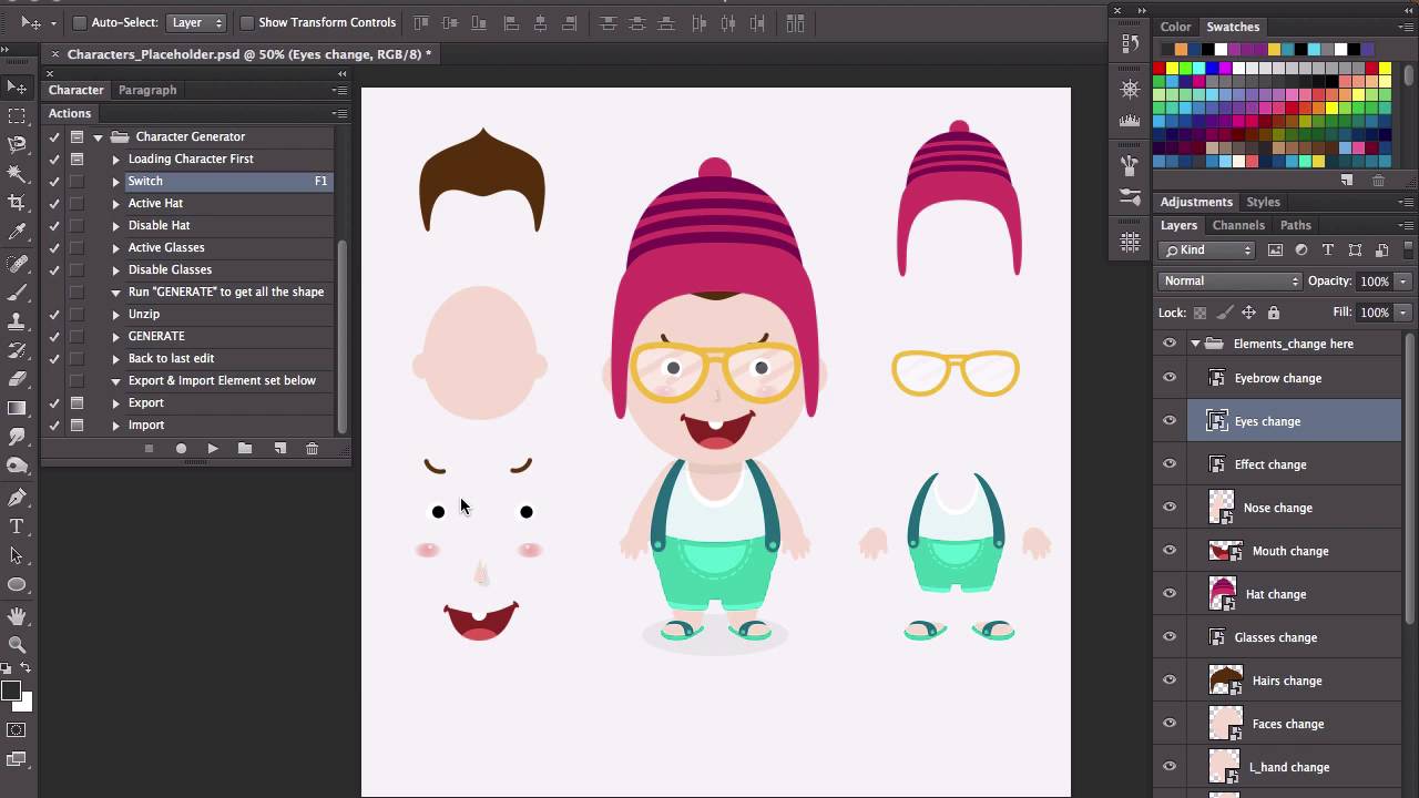 Character Generator - YouTube