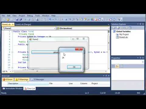 Visual Basic Tutorial   50   Global Variables