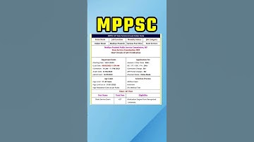 Mppsc state engineering services 2023 || #latest #shorts #viral
