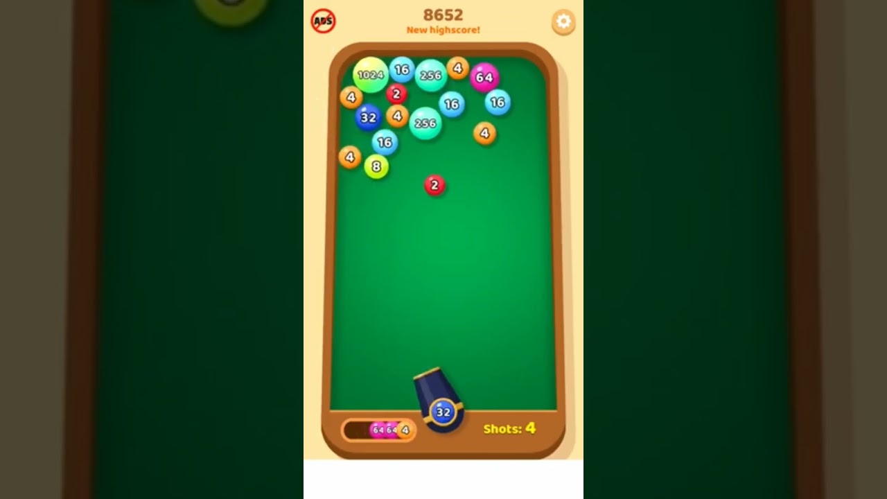 Bubble 2048 (IOS) gameplay