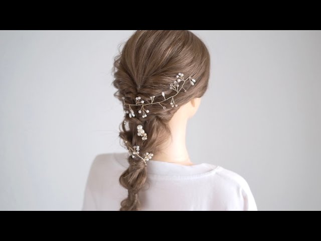 Braided Hairstyle for wedding - YouTube