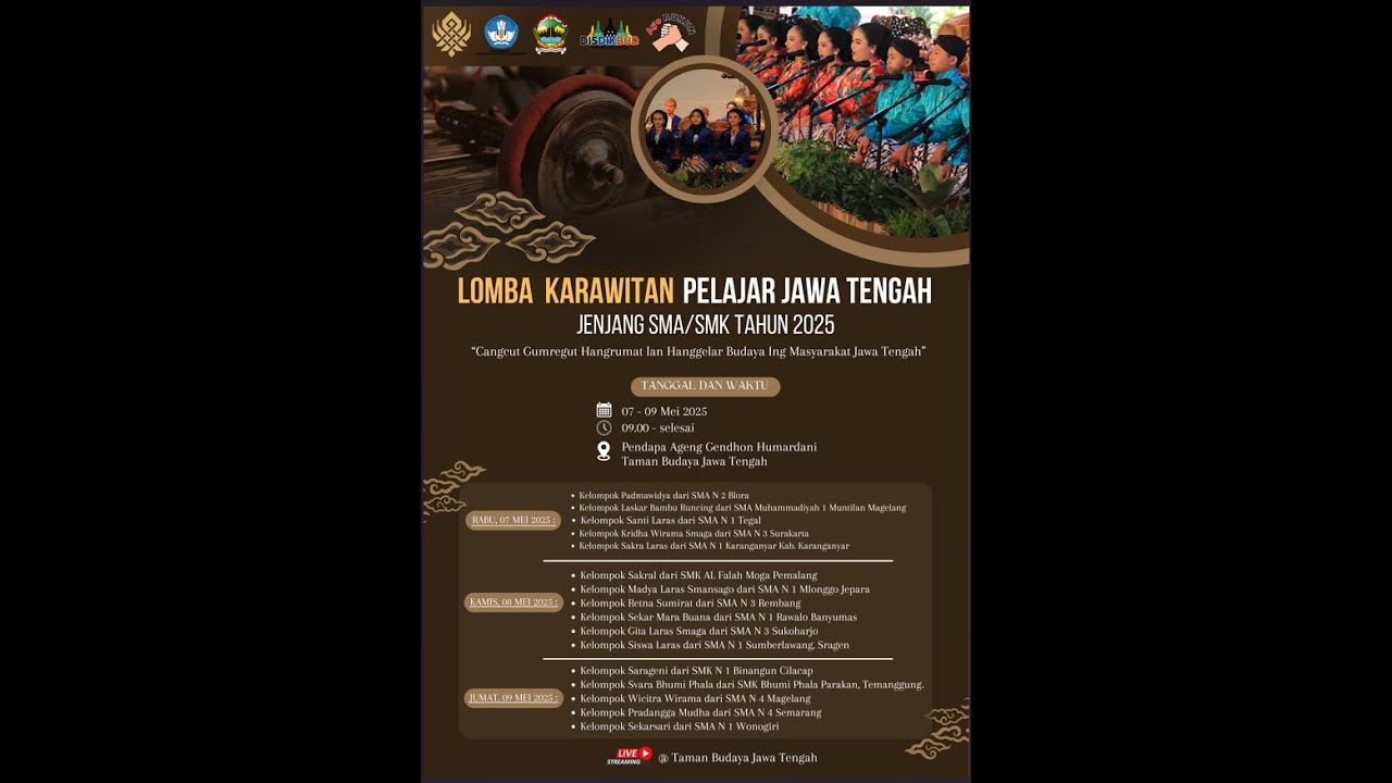 LOMBA KARAWITAN PELAJAR JAWA TENGAH JENJANG SMA/SMK TAHUN 2025 DAY 2