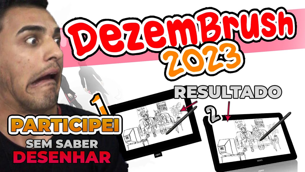 Participei de uma competição de desenho SEM SABER DESENHAR #dezembrush