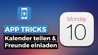 Iphone Kalender Events Ganz Einfach Mit Freunden Teilen Youtube