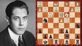 How not castling soon enough can backfire!: Christoph Schroeder vs Jose Raul Capablanca 1916