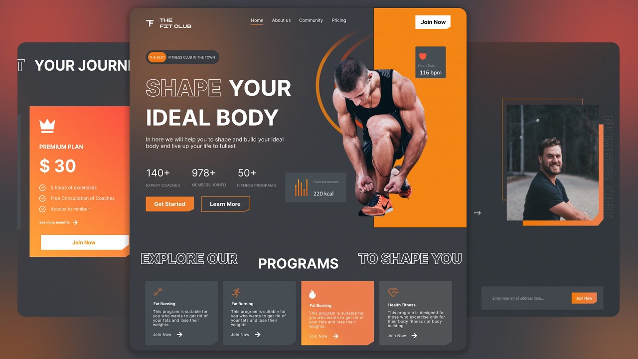 GitHub - Mavrickj9/FitClub-Gym-Website: A fitness gym website with  animations, payment plans and tesimonials.