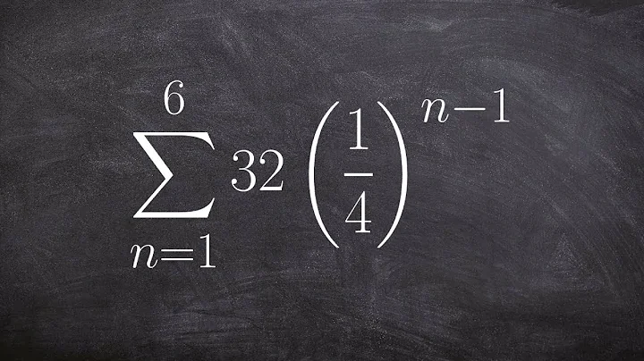 How to find the finite sum of a geometric sequence