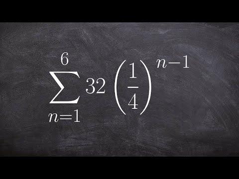 Video: Hvordan finder man summen af en endelig aritmetisk eller geometrisk række?