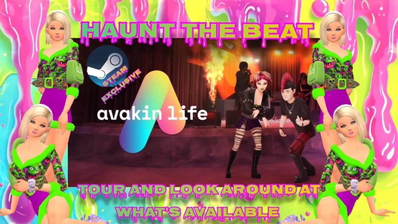 MelissjDiamonds Avakin life tour of Haunt the Beat, эксклюзивная редактированная версия Steam Area