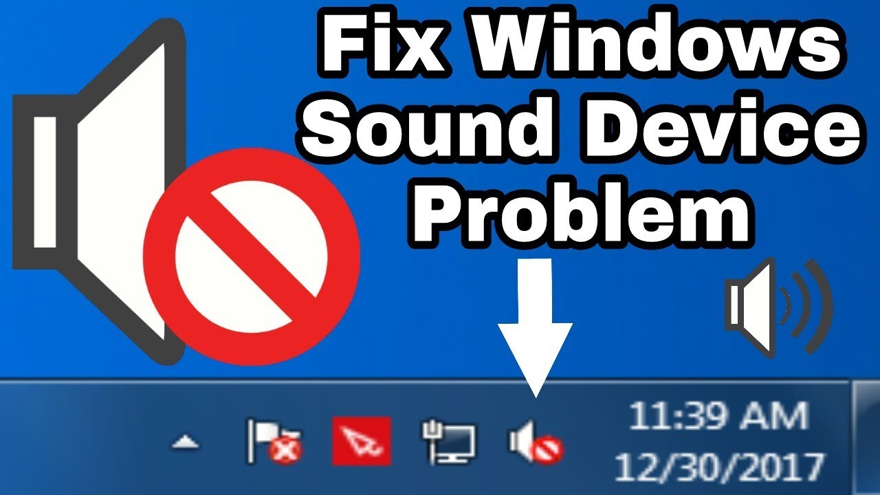 How To Fix Windows Sound Problem Fix Windows 7810 Sound Device Not