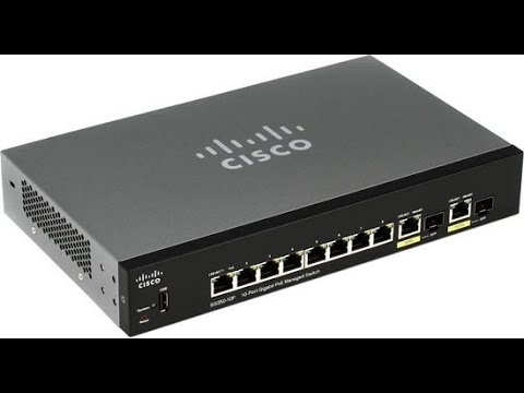 SG350-10P-K9 Cisco 250 Series 8-Ports SFP PoE+ Layer 3 Rack-mountable Gigabit Ethernet Switch