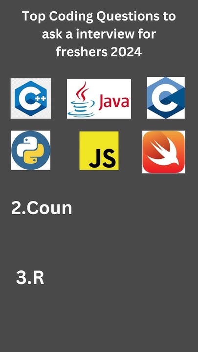 Top Coding Questions to ask a interview for freshers 2024 || Coding ...