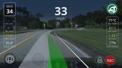 Openpilot going through curvy road 0.6.6