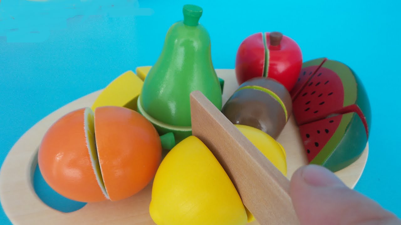 UITPAKKEN ~TOY VELCRO CUTTING FRUIT COOKING - YouTube