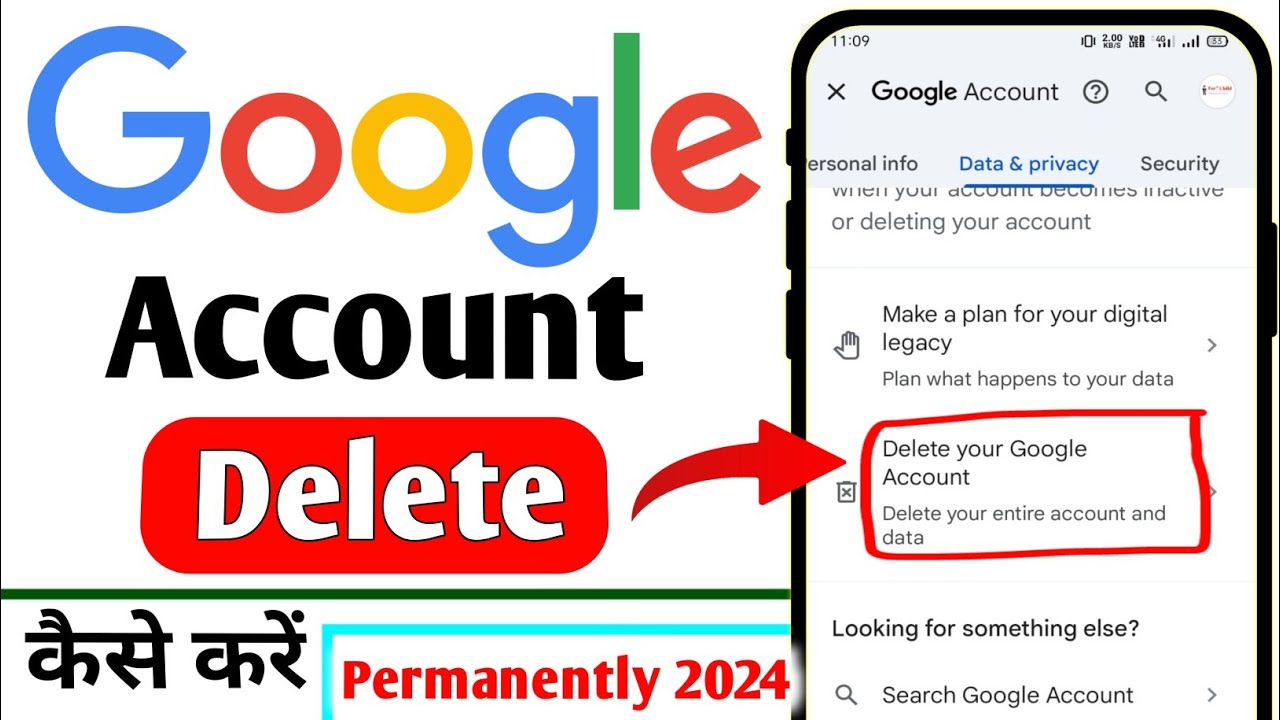 How To Delete Google Account Permanently | Google Account Delete Kaise ...