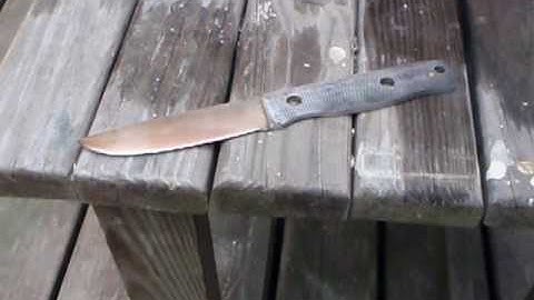 Convex grind Bushcraft knife project - A Fallkniven F1 look alike part 1