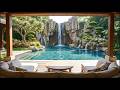 Eternal Waterfall Sanctuary 🌿 Luxury Infinity Pool &amp; Majestic Garden Ambience