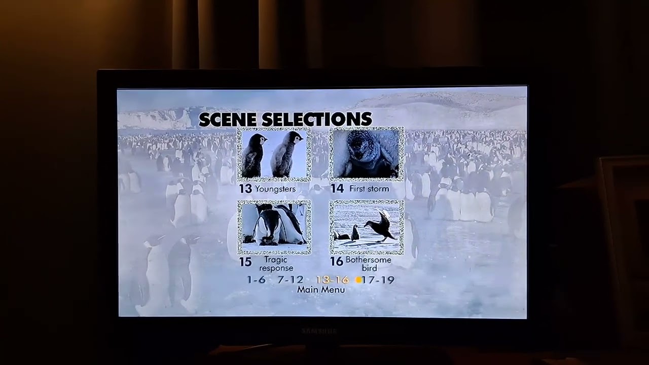 March of the Penguins 2005 DVD Menu Walkthrough