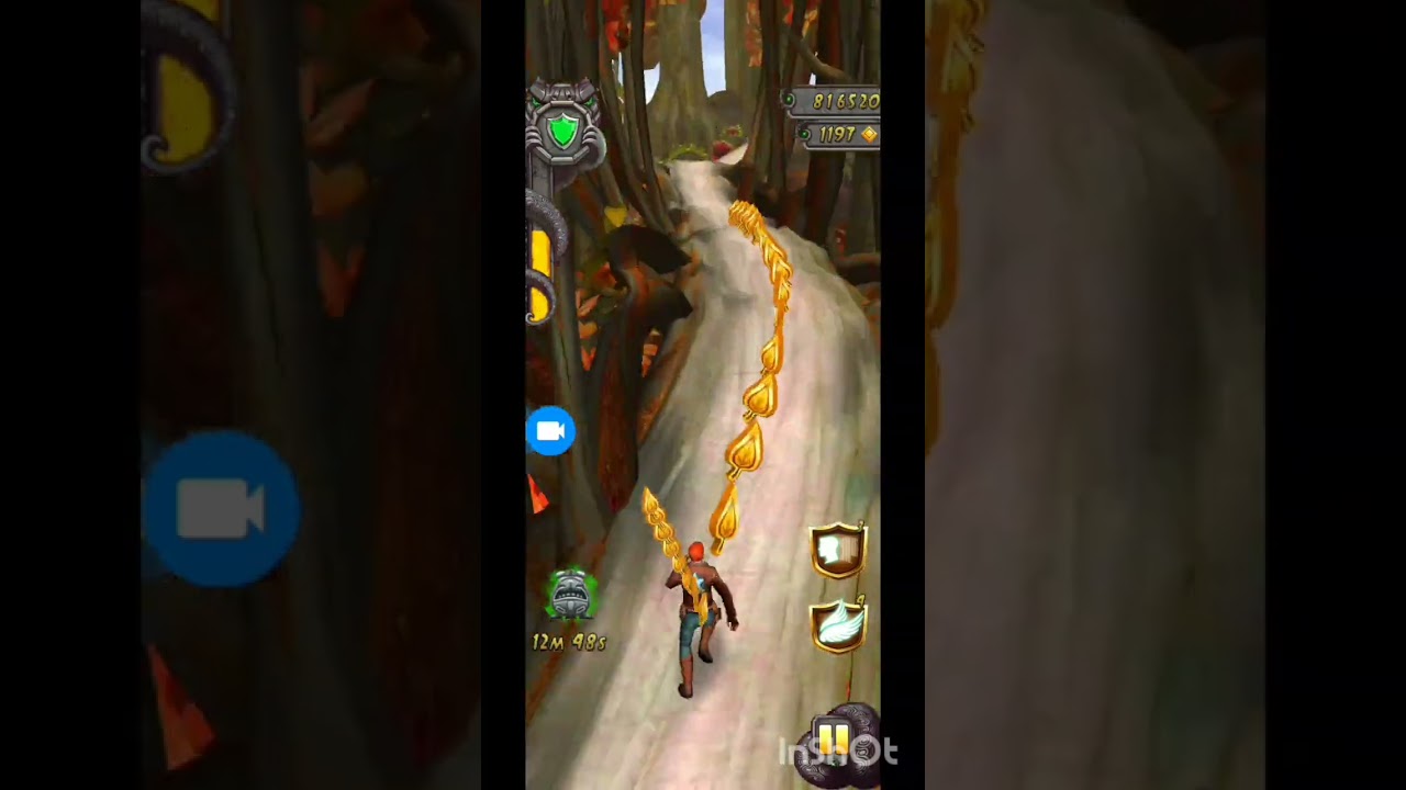 Temple Run 2- Guy Dangerous Aviator running in Fall Jungle