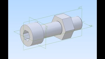 Intro To Alibre Atom 3D - Nut and Bolt Assembly