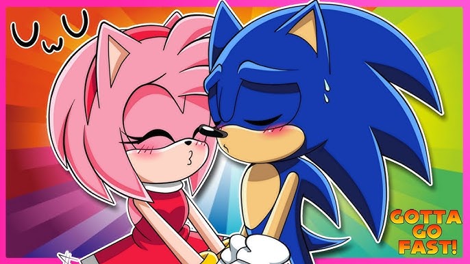 Amy Rose y Sonic - Sonamy - Kiss awwww