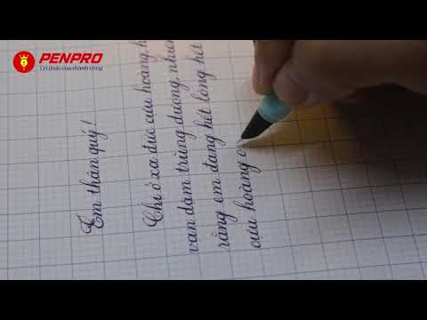 Video Viết chữ đẹp với cây bút mực Sao Thiên S109 ngòi tre |... - youtube
