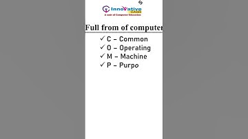 Full from of computer !! #shorts #viral #education