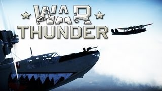 War Thunder Gameplay: H6K4 Squad Blows up Airbases :D
