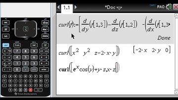 Finding Curl of a Vector Field on the TI-Nspire CAS